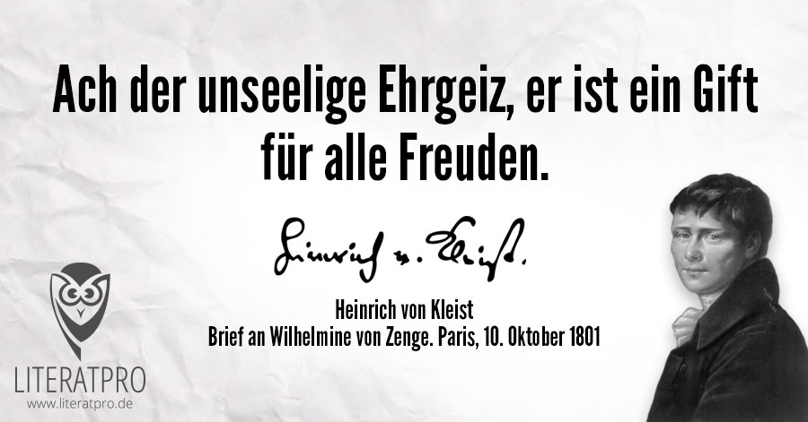 Bild zum Heinrich von Kleist Zitat