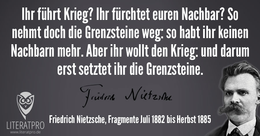 Nietzsche Zitate Nachbarn Leben Zitate