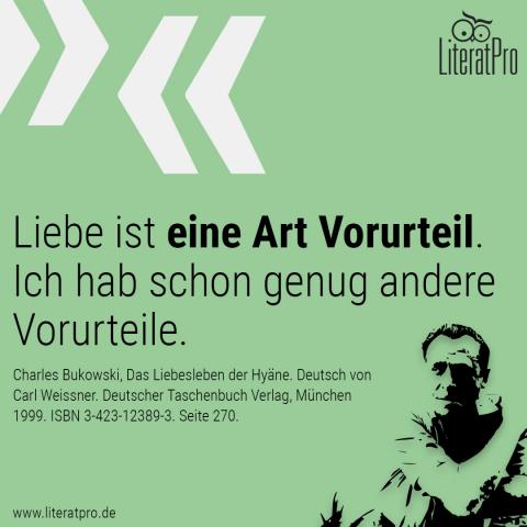 Liebe Ist Eine Art Vorurteil Literatpro